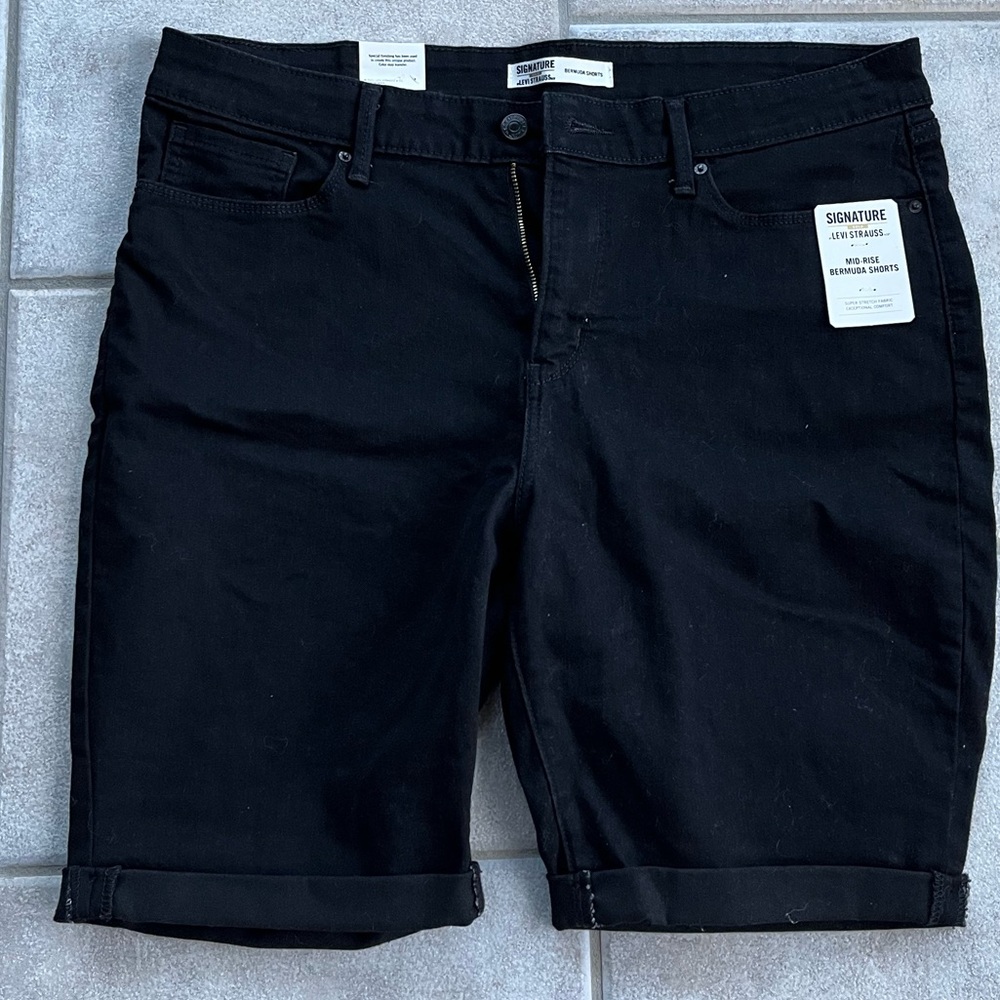 Levi's® Bermuda Jean Shorts - Black -  16
